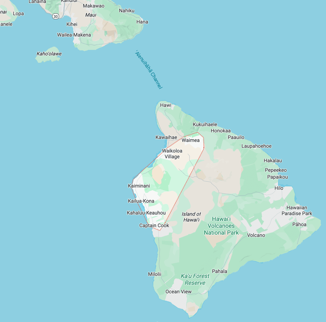 map of hawaii